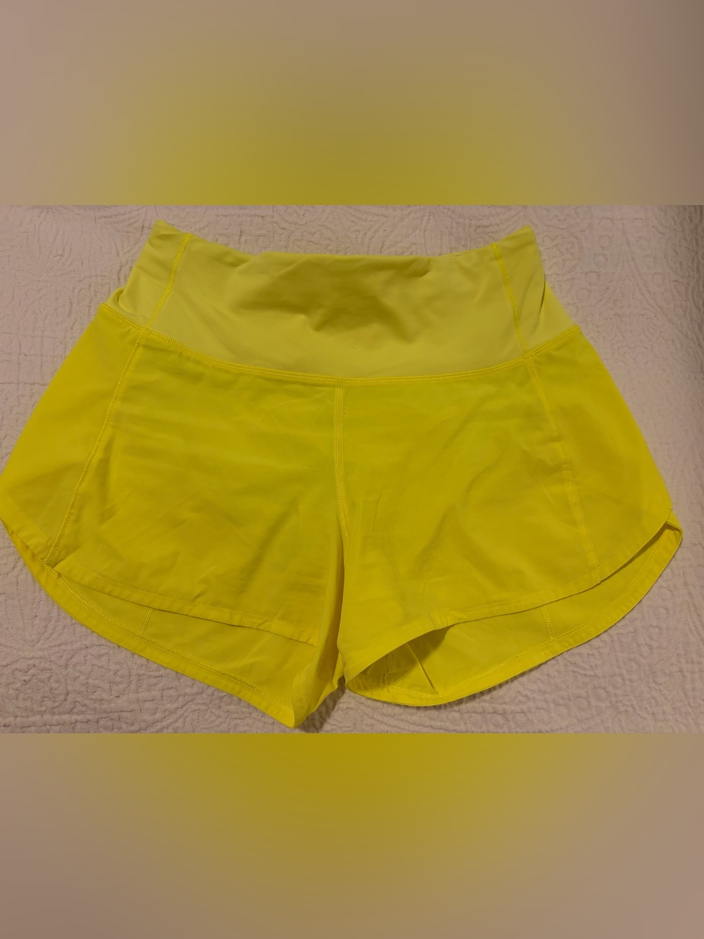 lululemon athletica Women's Bright Yellow Athletic Shorts